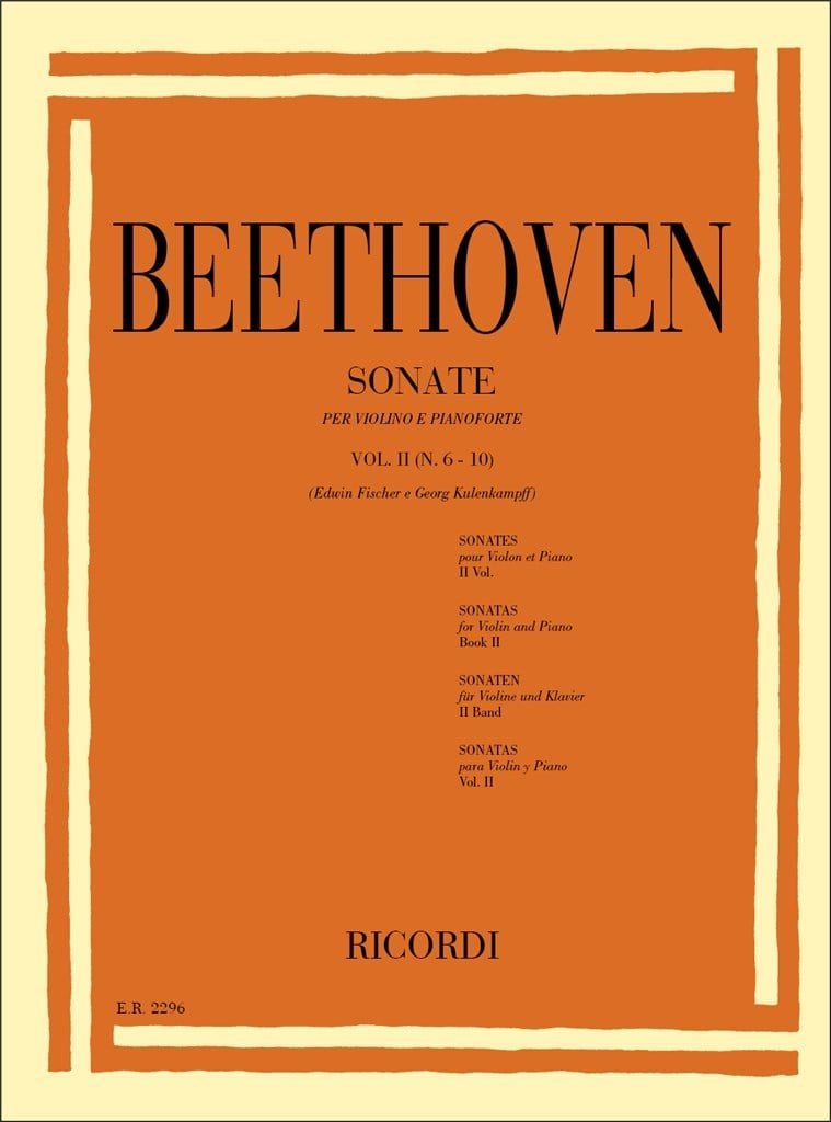 10 Son. Per Vl. E Pf. Vol. II: N.6-10